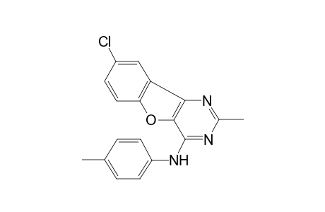 8-chloro-2-methyl-N-(4-methylphenyl)[1]benzofuro[3,2-d]pyrimidin-4-amine