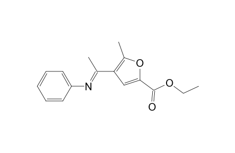 Ethyl 5-methyl-4-(1-phenyliminoethyl)-2-furoate