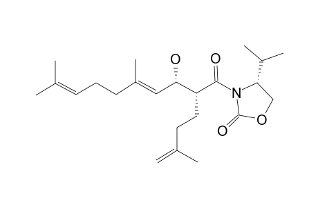 (4R)-3-[[2R,3S,(4E)]-3-HYDROXY-5,9-DIMETHYL-2-(3-METHYL-BUT-3-ENYL)-DECA-4,8-DIENOYL]-4-ISOPROPYL-1,3-OXAZOLIDIN-2-ONE