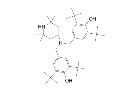 2,6-Ditert-butyl-4-([(3,5-ditert-butyl-4-hydroxybenzyl)(2,2,6,6-tetramethyl-4-piperidinyl)amino]methyl)phenol