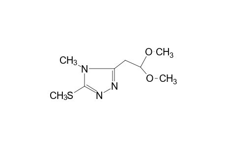 4-METHYL-5-(METHYLTHIO)-4H-1,2,4-TRIAZOLE-3-ACETALDEHYDE,DIMETHYL ACETAL