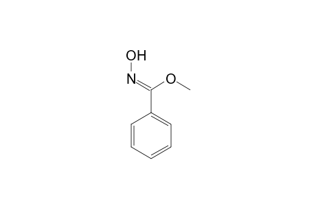 (Z)-N-hydroxybenzenecarboximidic acid methyl ester