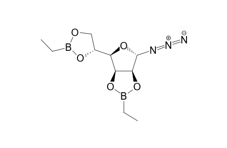 1-Acido-2,3:5,6-di-O-ethylboranediyl-.alpha.-D-mannofuranoside