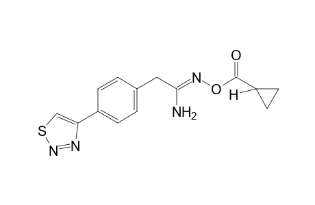 O-(cyclopropylcarbonyl)-2-[p-(1,2,3-thiadiazol-4-yl)phenyl]acetamidoxime