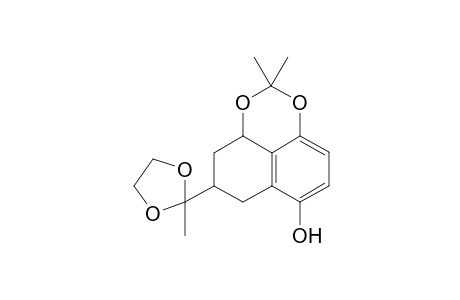 Ethylene glycol ketal of cis-3-Acetyl-1,5,8-trihydroxytetralin-1,8-acetonide