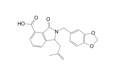 2-(1,3-Benzodioxol-5-ylmethyl)-1-(2-methyl-2-propenyl)-3-oxo-4-isoindolinecarboxylic acid