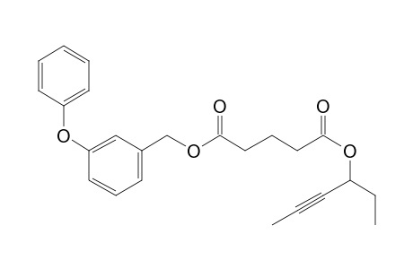 Glutaric acid, hex-4-yn-3-yl 3-phenoxybenzyl ester