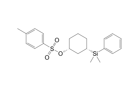 cis-3-Dimethyl(phenyl)silylcyclohexyl 4-methylbenzenesulfonate