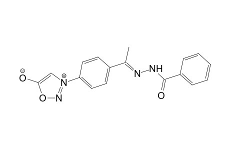 2-Benzoyl-1-{[(4'-.psi.-5'-oxo-1',2',3'-oxadiazol-3'-yl]phenyl]ethylidene}hydrazine