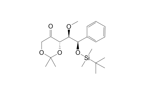 (S)-4-{(1R,2R)-2-[(tert-Butyldimethylsilyl)oxy]-1-methoxy-2-phenylethyl}-2,2-dimethyl-1,3-dioxan-5-one