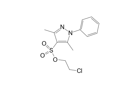 2-Chloroethyl 3,5-dimethyl-1-phenyl-1H-pyrazole-4-sulfonate