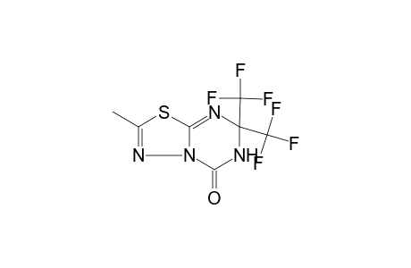 5H-1,3,4-Thiadiazolo[3,2-a]1,3,5-triazin-5-one, 6,7-dihydro-7,7-bis(trifluoromethyl)-2-methyl-