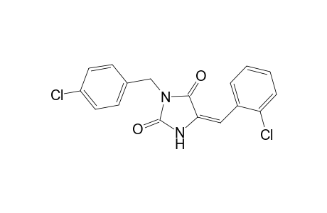 (5E)-3-(4-chlorobenzyl)-5-(2-chlorobenzylidene)-2,4-imidazolidinedione