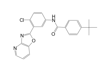 4-tert-butyl-N-(4-chloro-3-[1,3]oxazolo[4,5-b]pyridin-2-ylphenyl)benzamide