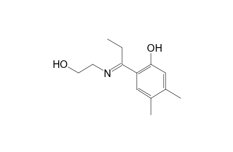 6-[N-(2-hydroxyethyl)propionimidoyl]-3,4-xylenol