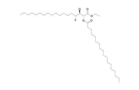 ETHYL-REL-(2R,3S,4R)-4-FLUORO-3-HYDROXY-2-(STEAROYLAMIDO)-OCTADECANOATE