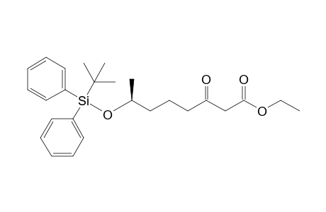 (7S)-7-[tert-butyl(diphenyl)silyl]oxy-3-keto-caprylic acid ethyl ester