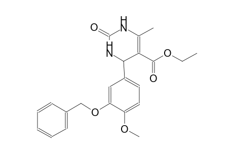 5-pyrimidinecarboxylic acid, 1,2,3,4-tetrahydro-4-[4-methoxy-3-(phenylmethoxy)phenyl]-6-methyl-2-oxo-, ethyl ester