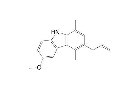 9H-Carbazole, 6-methoxy-1,4-dimethyl-3-(2-propenyl)-