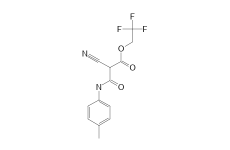 2-cyano-3-keto-3-[(4-methylphenyl)amino]propionic acid 2,2,2-trifluoroethyl ester