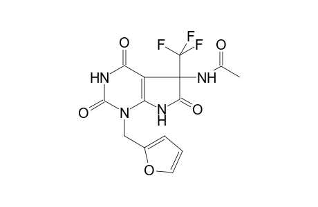 Acetamide, N-(1-furan-2-ylmethyl-2,4,6-trioxo-5-trifluoromethyl-2,3,4,5,6,7-hexahydro-1H-pyrrolo[2,3-d]pyrimidin-5-yl)-