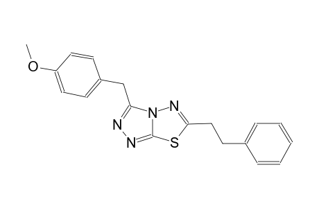 3-(4-methoxybenzyl)-6-(2-phenylethyl)[1,2,4]triazolo[3,4-b][1,3,4]thiadiazole