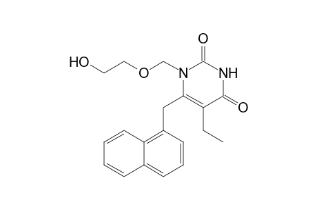 1-[(2-HYDROXYETHOXY)-METHYL]-5-ETHYL-6-(1-NAPHTHYLMETHYL)-URACIL