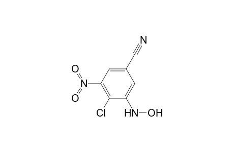 4-Chloranyl-3-nitro-5-(oxidanylamino)benzenecarbonitrile