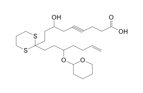 4-Nonynoic acid, 7-hydroxy-9-[2-[3-[(tetrahydro-2H-pyran-2-yl)oxy]-6-heptenyl]-1,3-dithian-2-yl]-, [2R-[2R*[R*(S*)]]]-