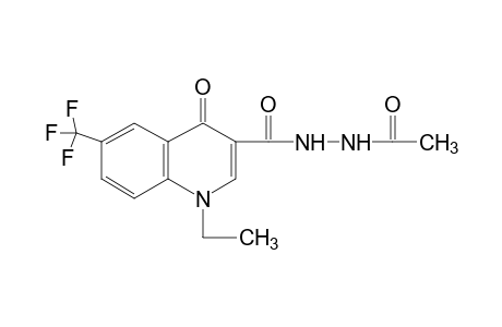 1-acetyl-2-{[1,4-dihydro-1-ethyl-4-oxo-6-(trifluoromethyl)-3-quinolyl]carbonyl}hydrazine