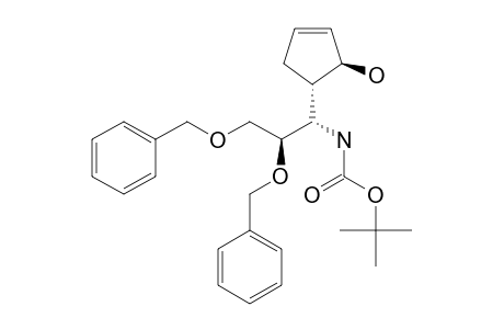 (1-S,5-S,1'-S,2'-S)-5-[1-TERT.-BUTOXYCARBONYLAMINO-2,3-BIS-(BENZYLOXY)-PROPYL]-CYCLOPENT-2-ENOL