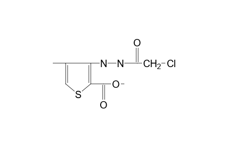 3-[2-(chloroacetyl)hydrazino]-4-methyl-2-thiophenecarboxylic acid, methyl ester