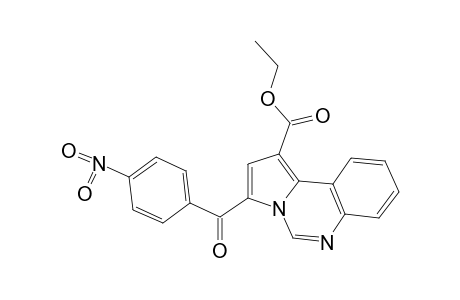 3-(p-nitrobenzoyl)pyrrolo[1,2-c]quinazoline-1-carboxylic acid, ethyl ester