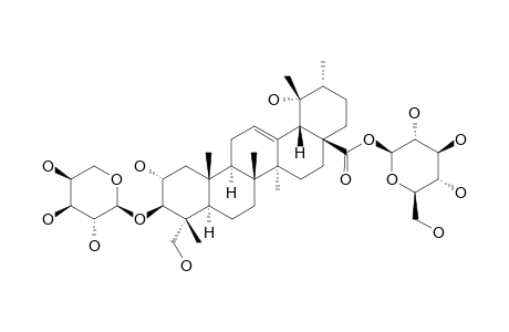 ILEXOSIDE-XXVIII;3-O-ALPHA-L-ARABINOPYRANOSYL-23-HYDROXY-TORMENTIC-ACID-28-O-BETA-D-GLUCOPYRANOSIDE