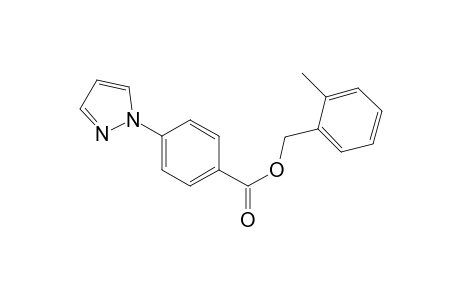 Benzoic acid, 4-pyrazol-1-yl-, 2-methylbenzyl ester