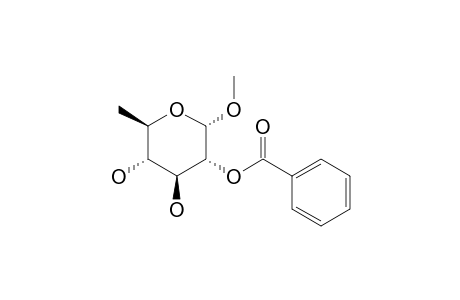 .alpha.-D-Glucopyranoside, methyl 6-deoxy-, 2-benzoate