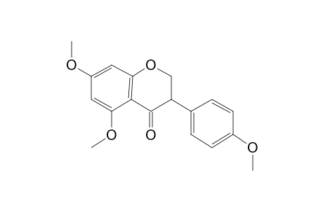 4H-1-Benzopyran-4-one, 2,3-dihydro-5,7-dimethoxy-3-(4-methoxyphenyl)-