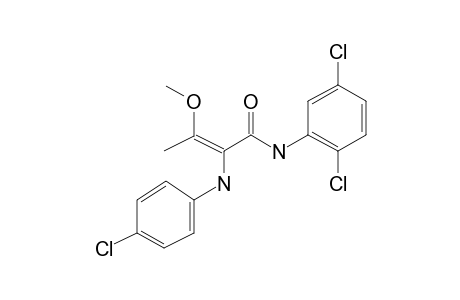 2',5'-Dichloro-2-(p-chloroanilino)-3-methoxycrotonanilide