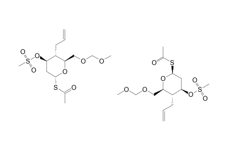 4-C-ALLYL-1-S-ACETYL-2,4-DIDEOXY-3-O-MESYL-6-O-METHOXYMETHYL-1-SULFANYL-ALPHA,ALPHA-D-ARABINOPYRANOSIDE;MIXTURES_OF_ANOMERS