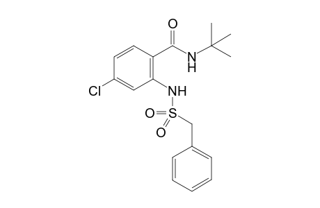 N-(tert-Butyl)-4-chloro-2-[(phenylmethyl)sulfonamido]benzamide