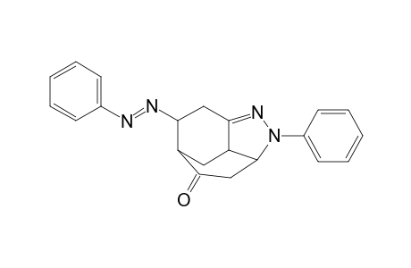 3-Phenyl-(exo)-11-(phenylazo)-2,3-diazatricyclo[5.2.2.0(4,9)]undec-1-ene-6-one