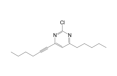 2-Chloranyl-4-hex-1-ynyl-6-pentyl-pyrimidine