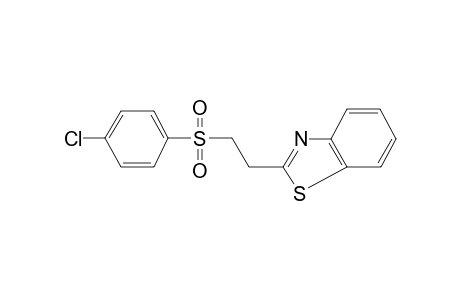 2-(2-[(4-Chlorophenyl)sulfonyl]ethyl)-1,3-benzothiazole