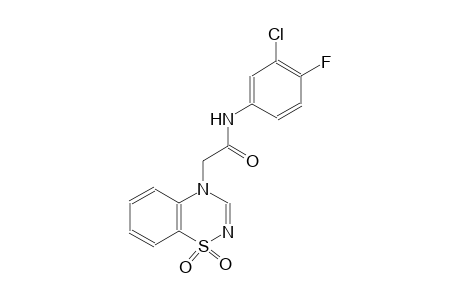 4H-1,2,4-benzothiadiazine-4-acetamide, N-(3-chloro-4-fluorophenyl)-, 1,1-dioxide