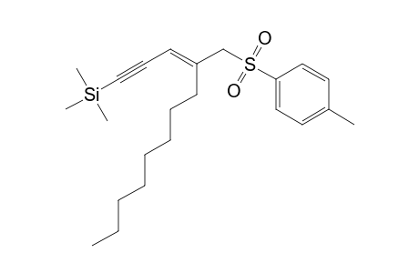 Silane, trimethyl[4-[[(4-methylphenyl)sulfonyl]methyl]-3-dodecen-1-ynyl]-, (E)-