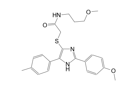 acetamide, 2-[[2-(4-methoxyphenyl)-5-(4-methylphenyl)-1H-imidazol-4-yl]thio]-N-(3-methoxypropyl)-