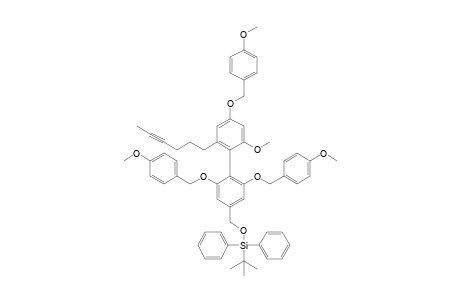 tert-Butyl-[6'-hex-4-ynyl-2'-methoxy-2,6,4'-tris-(4-methoxybenzyloxy)biphenyl-4-ylmethoxy]-diphenylsilane