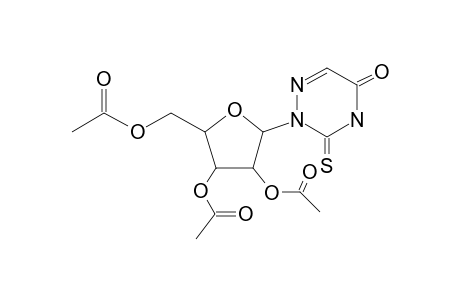 1-[2-[2H,4H-1,2,4-Triazin-3-thione-5-one]], 1-deoxy-2,3,5-o-triacetyl-pentofuranosyl