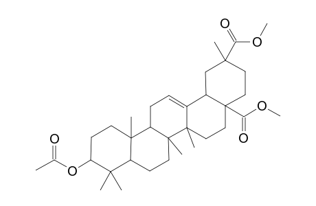 10-acetoxy-2,6a,6b,9,9,12a-hexamethyl-1,3,4,5,6,6a,7,8,8a,10,11,12,13,14b-tetradecahydropicene-2,4a-dicarboxylic acid dimethyl ester