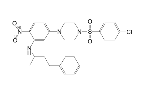 benzenepropanamine, N-[5-[4-[(4-chlorophenyl)sulfonyl]-1-piperazinyl]-2-nitrophenyl]-alpha-methyl-